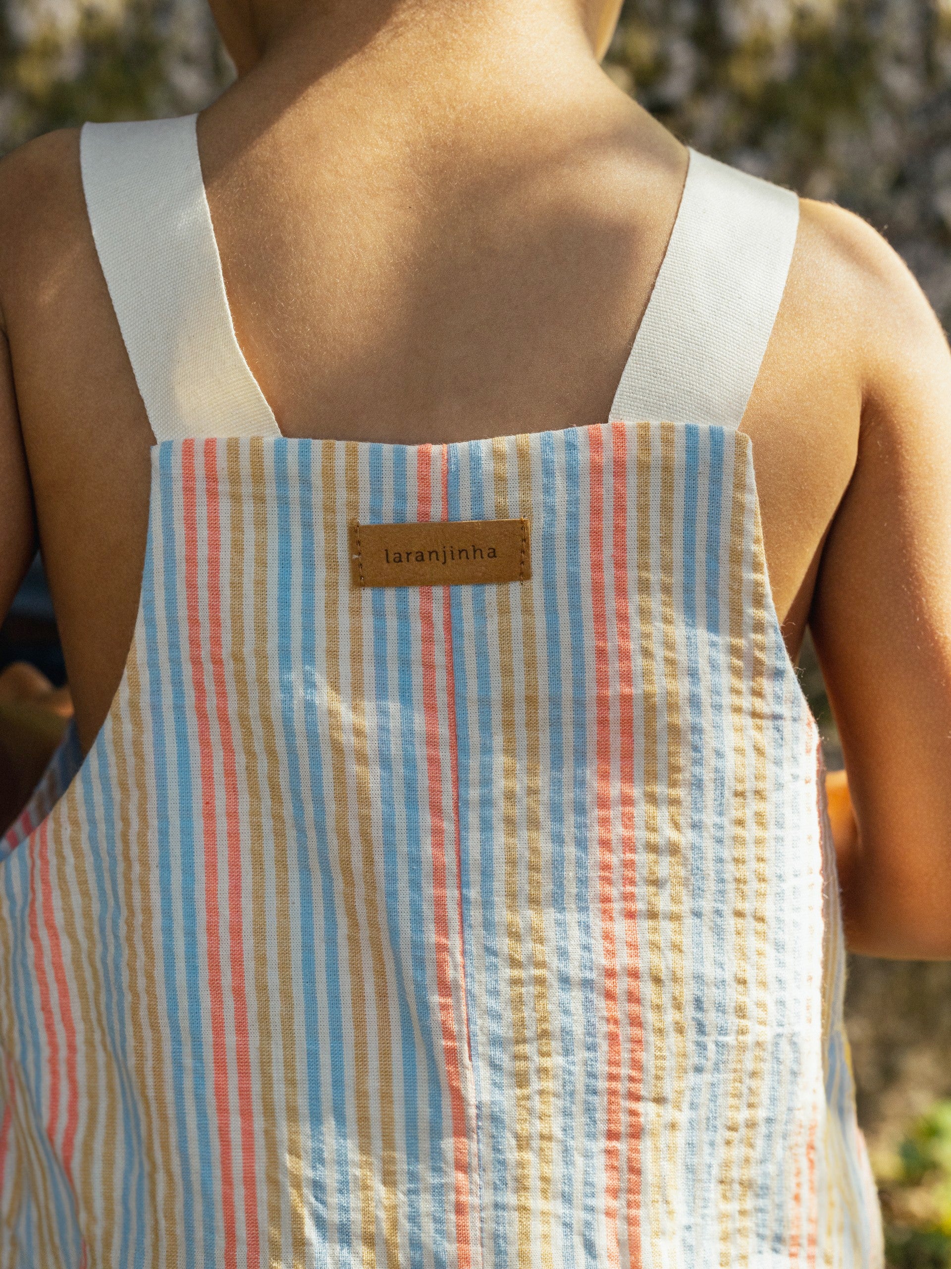 SS24 Laranjinha Baby Boys Striped Romper – Liquorice Kids