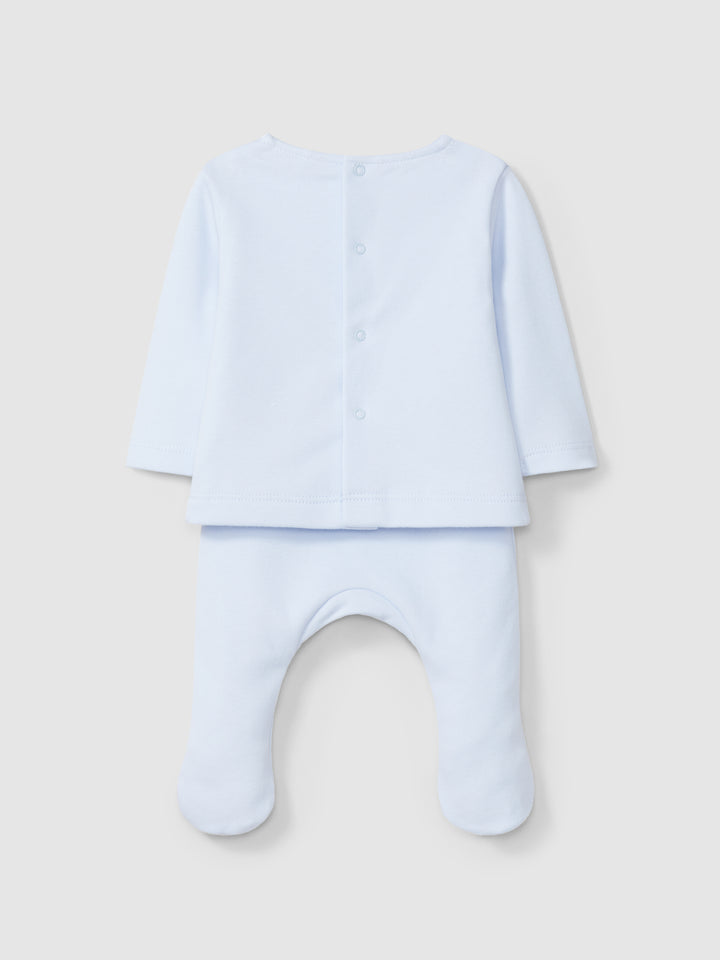AW24 Laranjinha Baby Boys Blue & White Check Set I4026