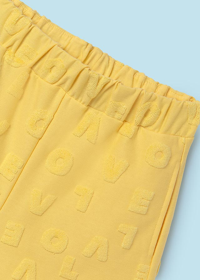 SS24 Mayoral Older Girls Yellow Towelling Set 6278