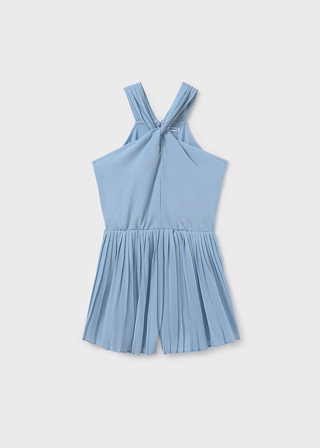 SS25 Mayoral Older Girls Blue Playsuit 6863