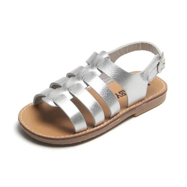 Ava Girls Silver Sandals