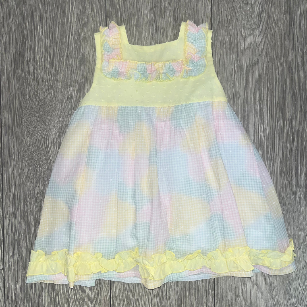 SS24 Lor Miral Girls Lemon, Green & Pink Dress