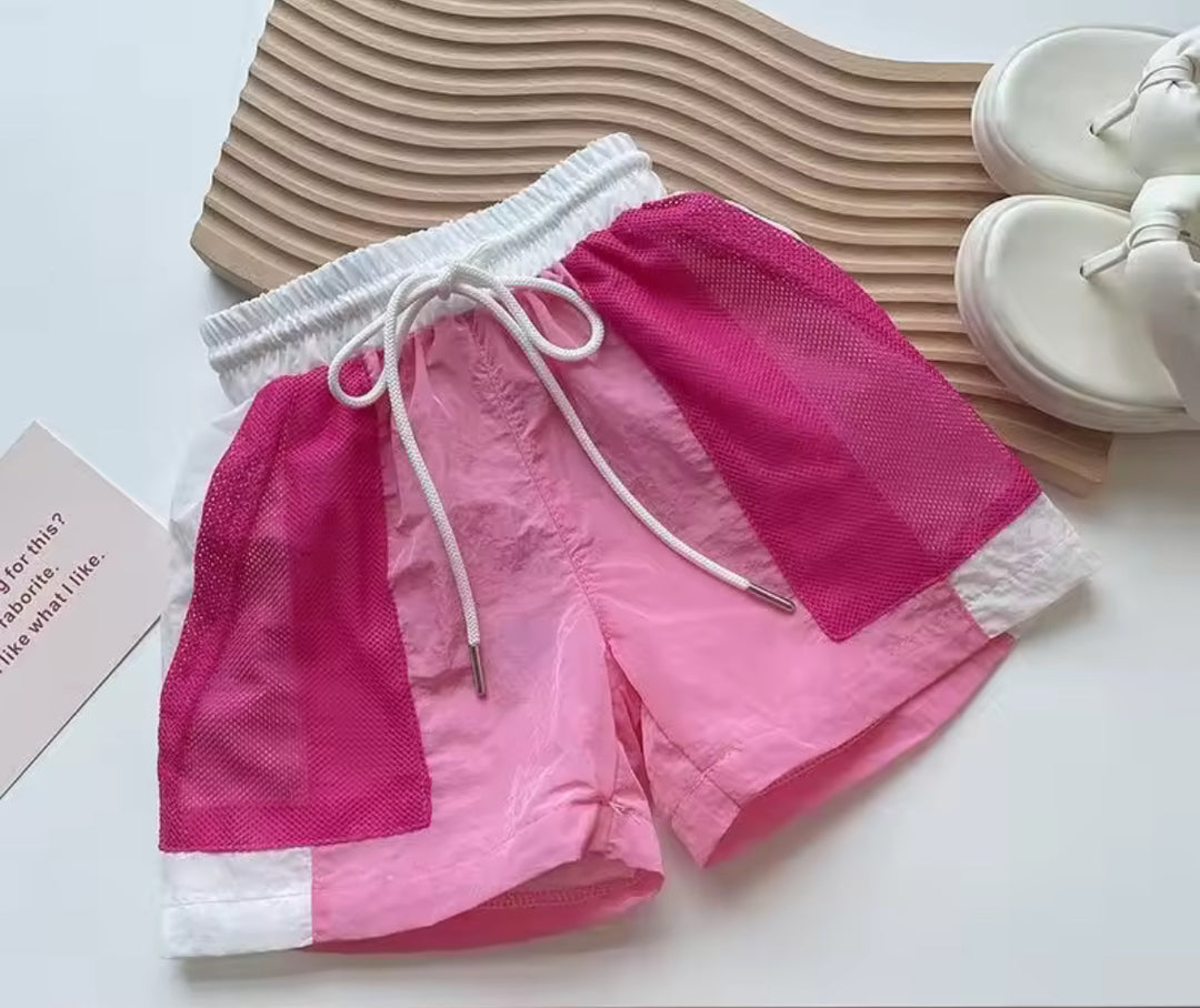 Dottie Pink & White Shorts Set