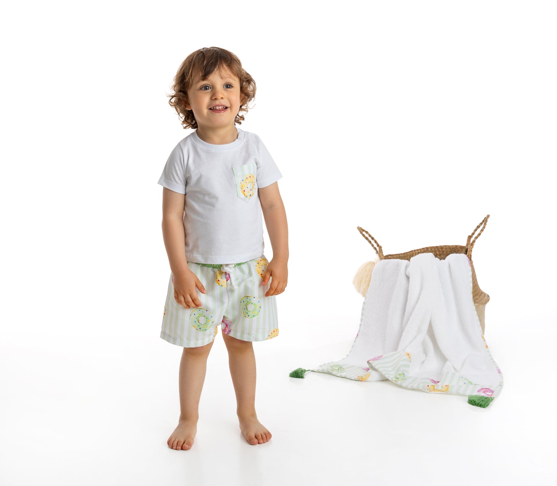 Meia Pata Boys Watermelon T-Shirt & Swimming Shorts SS25 main image 1