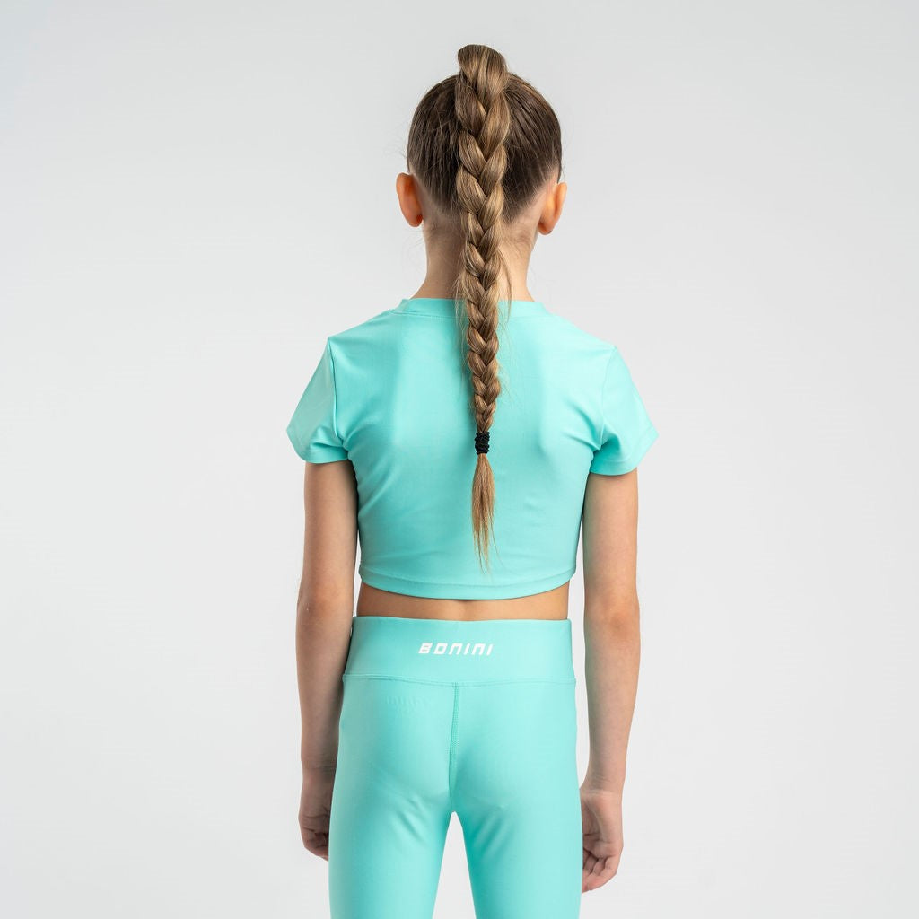 SS25 Bonini Girls Aspire Bold Mint Crop Top