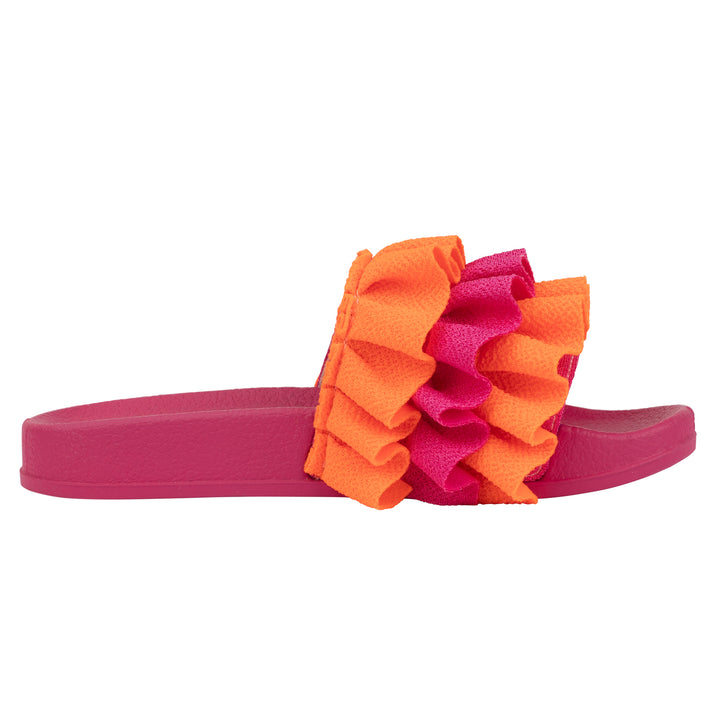 SS24 A Dee Girls Bold Hearts Frilly Sliders