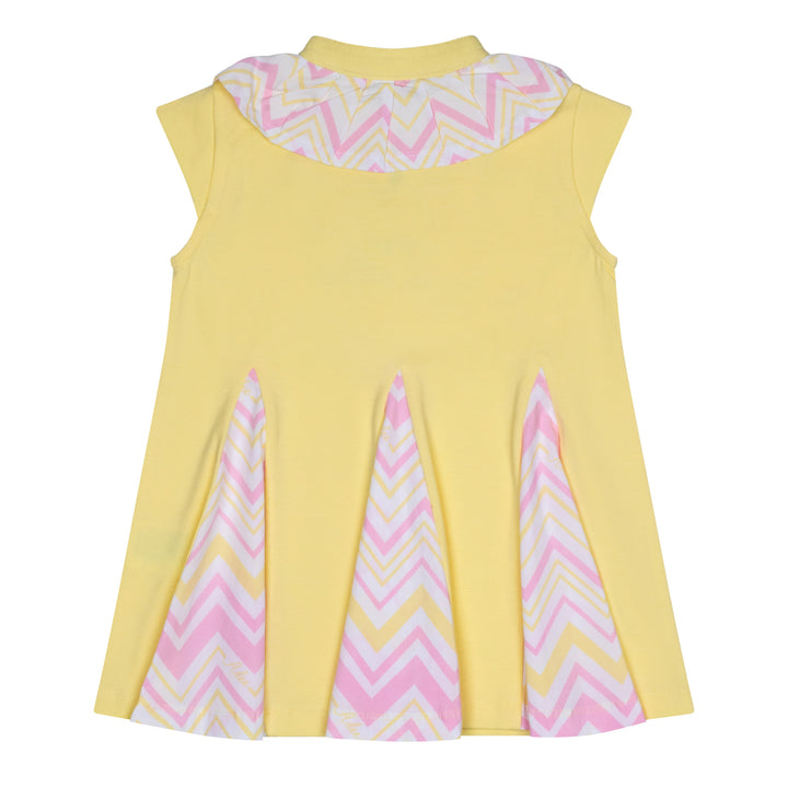 SS24 A Dee Girls Lottie Chevron Chic Lemon Leggings Set