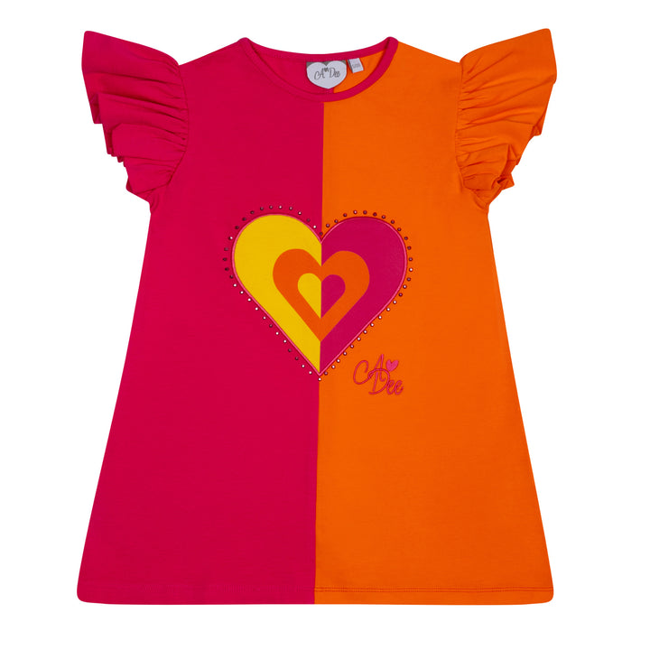 SS24 A Dee Girls Mindy Bold Hearts Dress