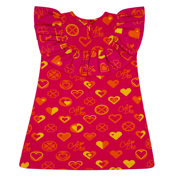 SS24 A Dee Girls Marissa Bold Hearts Dress