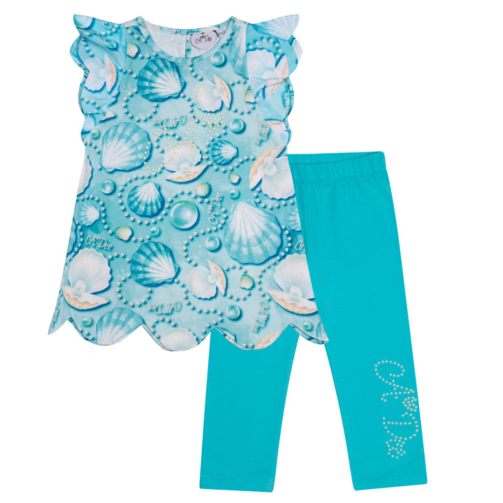 SS24 A Dee Girls Ollie Ocean Pearl Leggings Set