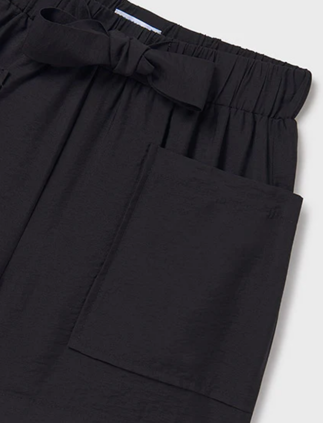 SS25 Mayoral Girls Black Shorts 6216 - Liquorice Kids