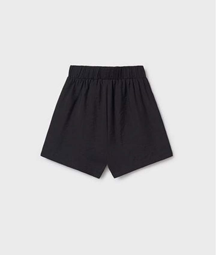 SS25 Mayoral Girls Black Shorts 6216 - Liquorice Kids