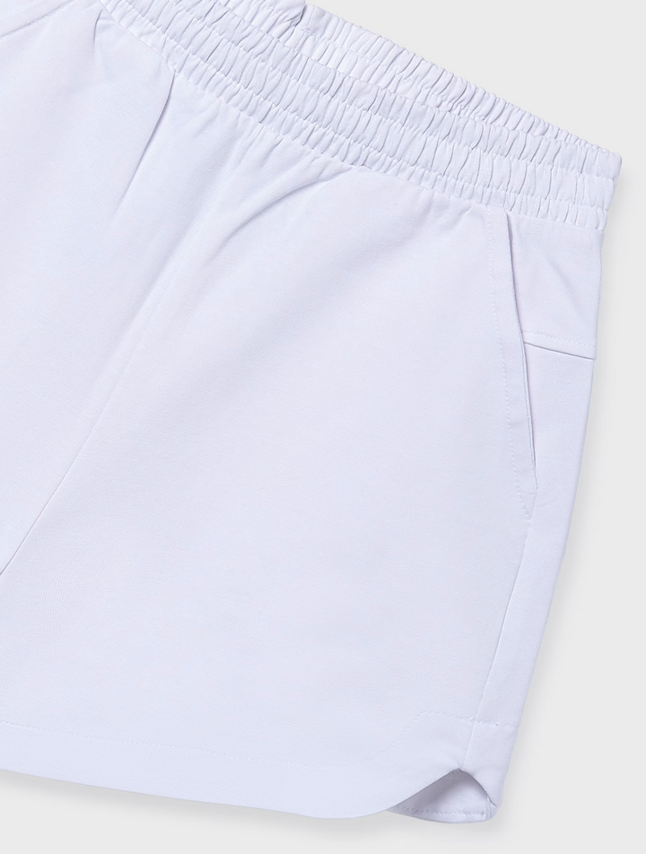 SS25 Mayoral Older Girls White Shorts 272
