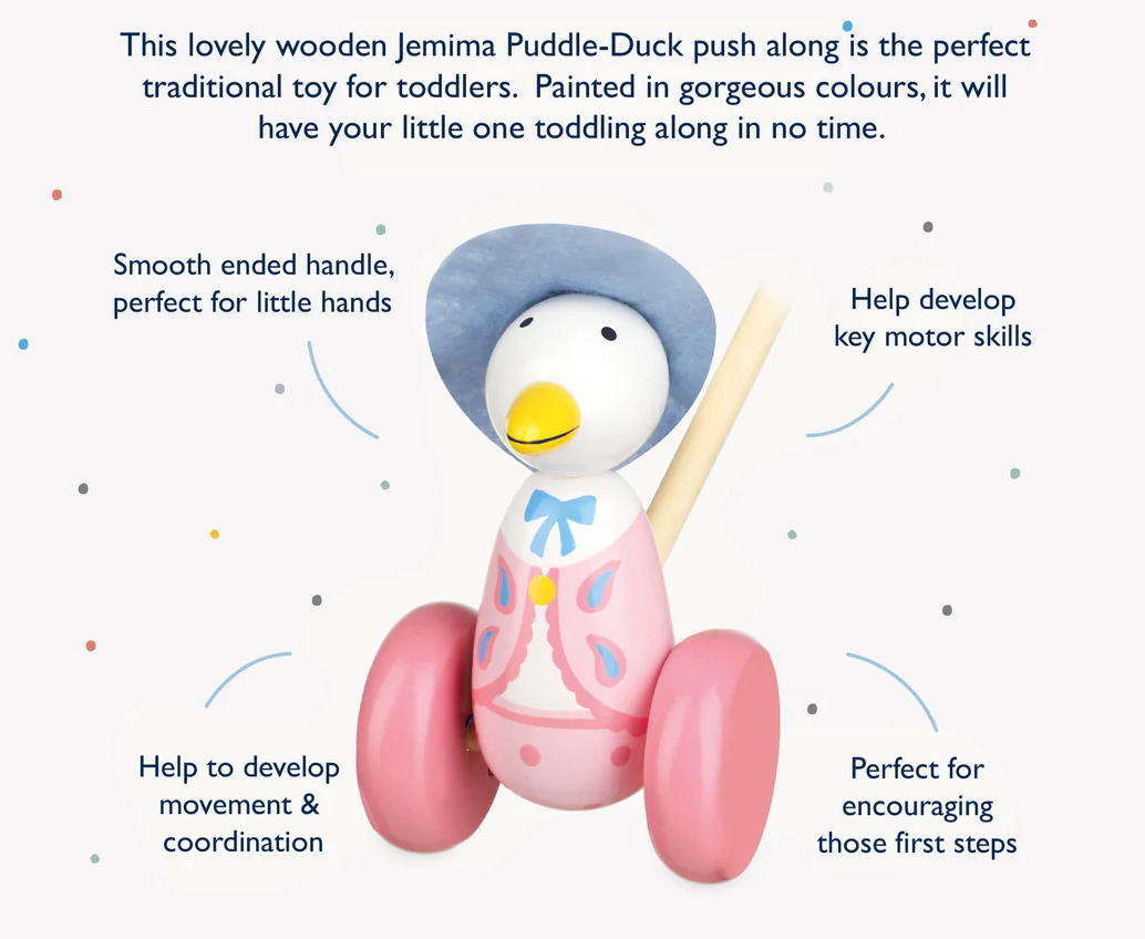 Orange Tree Jemima Puddle Duck Push Along