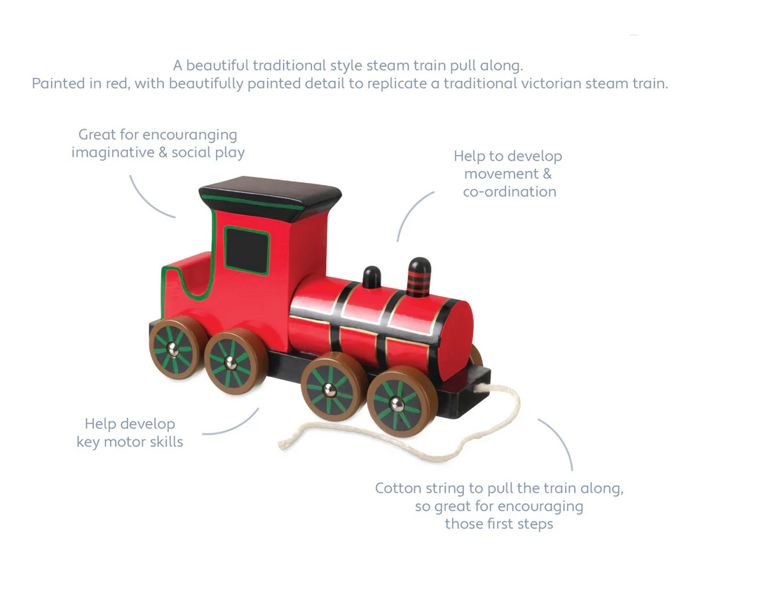 Orange Tree Victorian Steam Train Pull Along