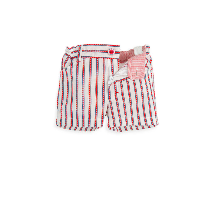 SS22 Tutto Piccolo Boys Red & White Shorts Set 3810 & 3310