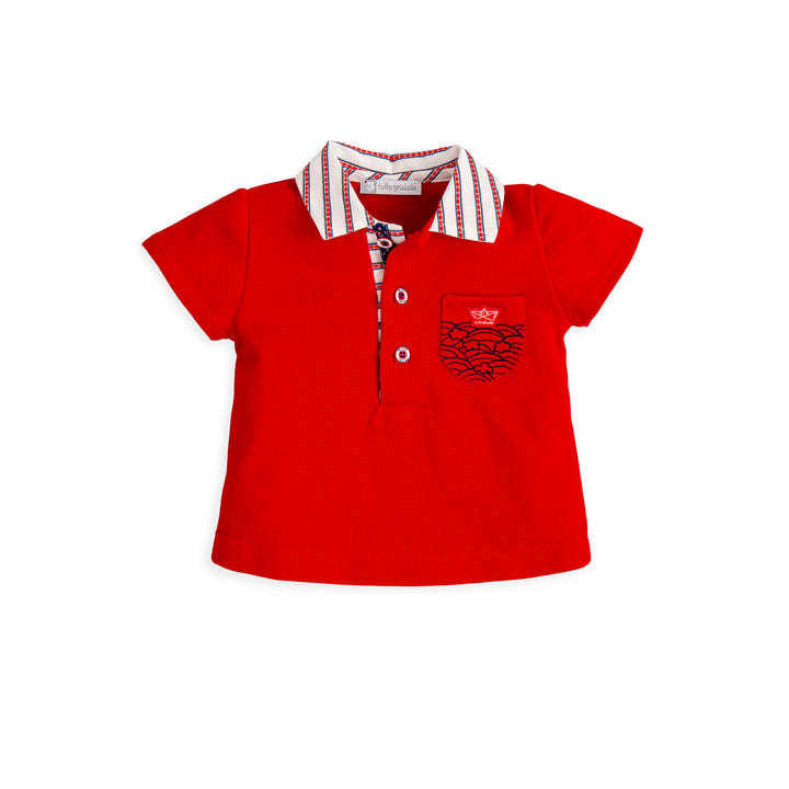 SS22 Tutto Piccolo Boys Red & White Shorts Set 3810 & 3310
