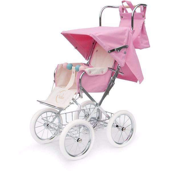 BebeLux Spanish Pink Cotton Changing Bag For Doll's Prams 2499-R