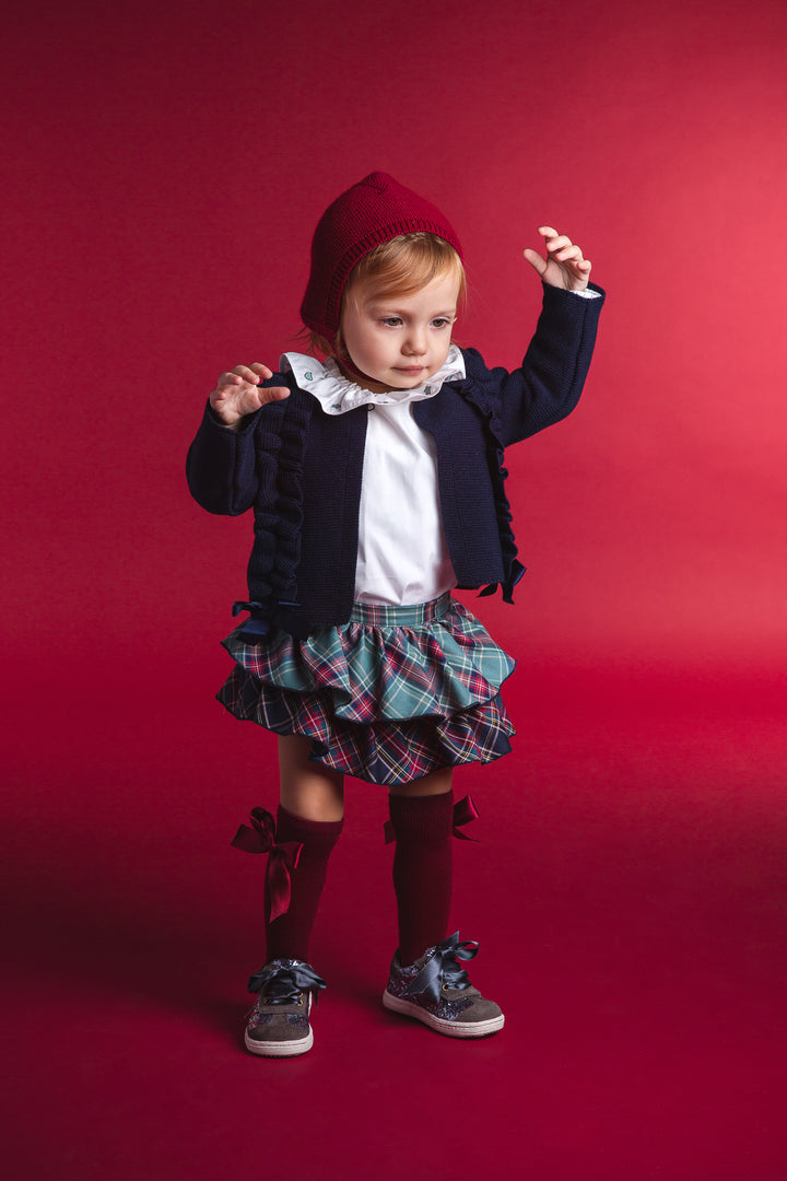 AW19 Rochy Baby Girls Green Tartan Jam Pants Set C06103