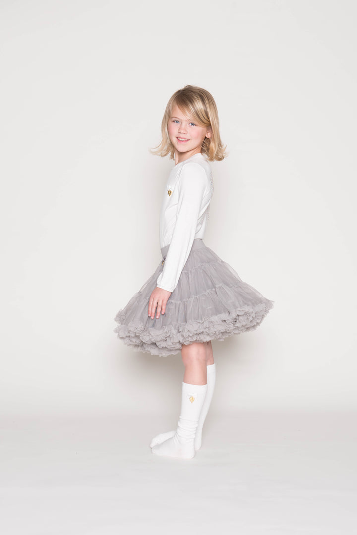 Angel's Face White Knee High Charm Socks