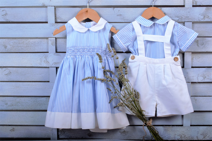 SS23 Kidiwi Elias Blue & White H-Bar Set