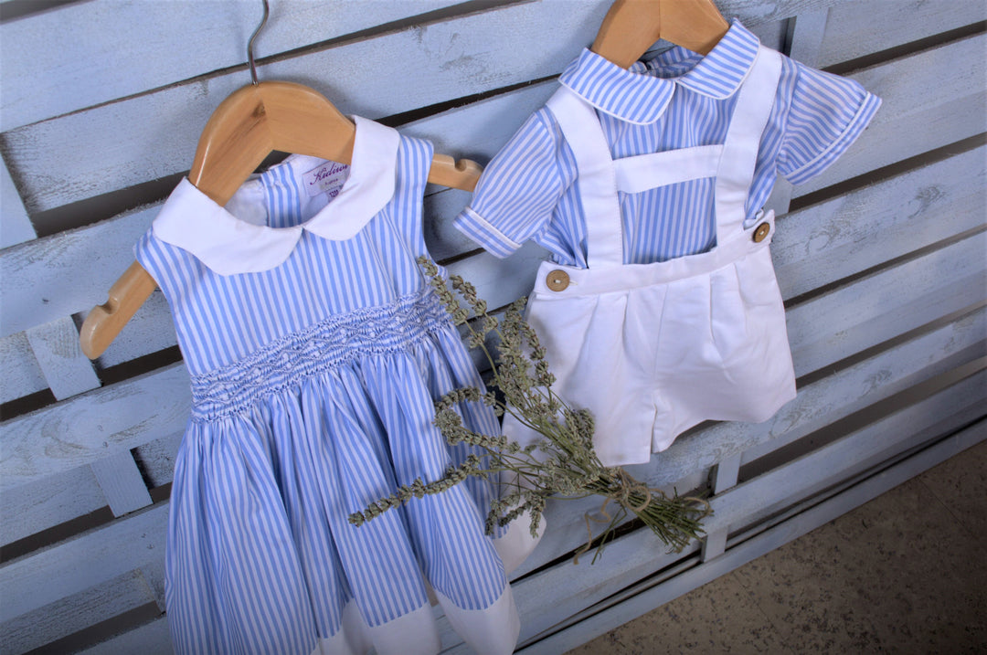 SS23 Kidiwi Elias Blue & White H-Bar Set
