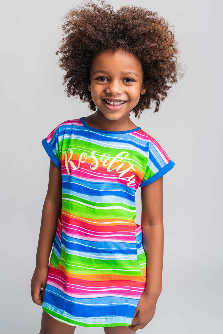 SS21 Rosalita Girls Medway Colour Striped Dress