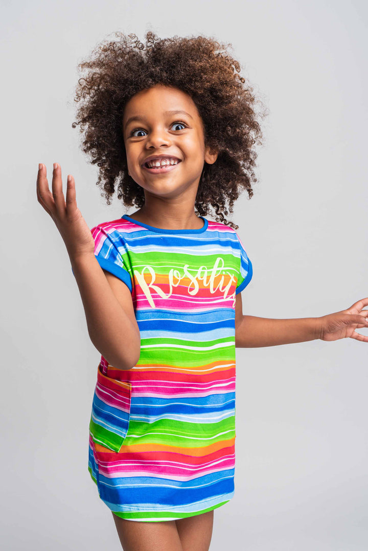 SS21 Rosalita Girls Medway Colour Striped Dress