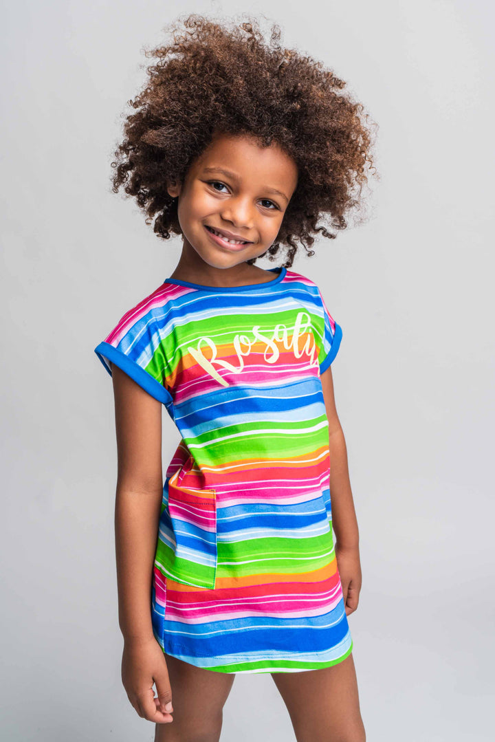 SS21 Rosalita Girls Medway Colour Striped Dress