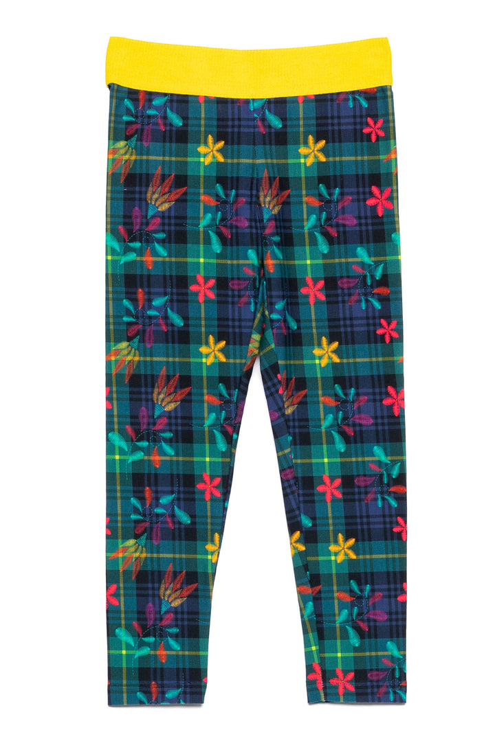 AW21 Rosalita Girls Mosby Green Tartan Leggings Set