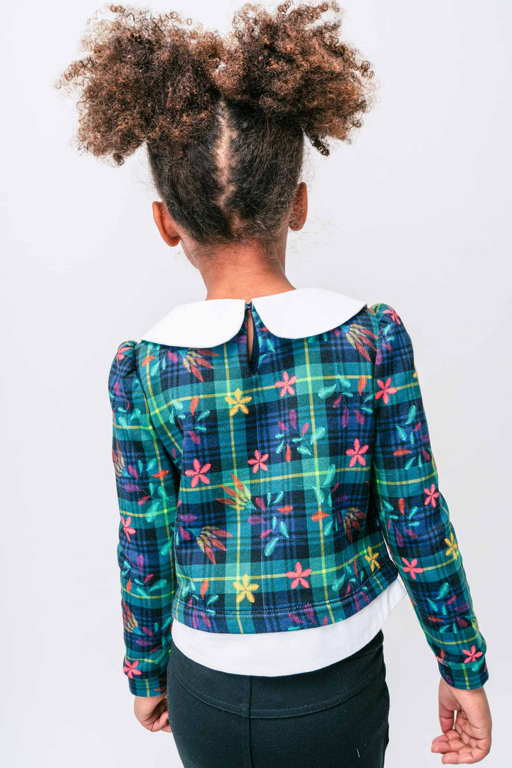 AW21 Rosalita Girls Mosby Green Tartan Leggings Set