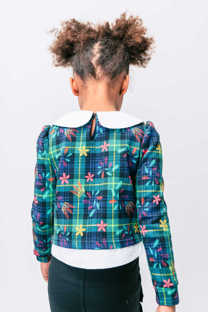AW21 Rosalita Girls Mosby Green Tartan Leggings Set