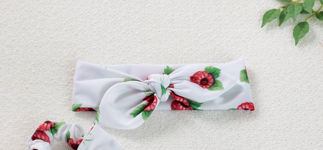 SS23 Meia Pata Raspberries Hair Ribbon