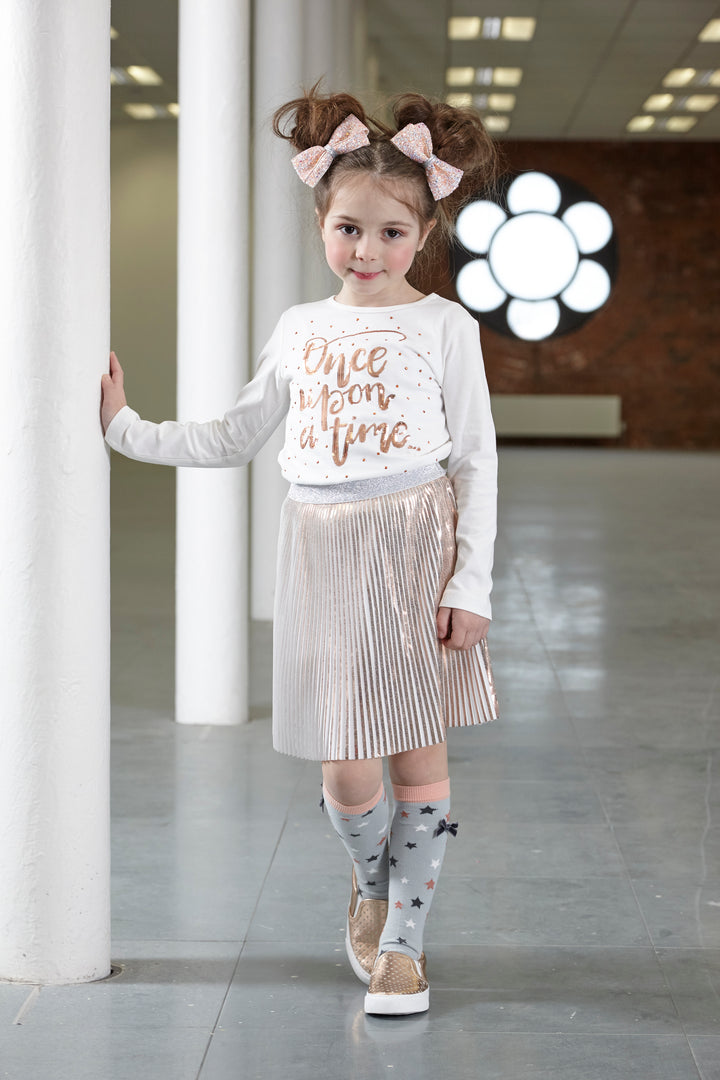 AW18 A*Dee Girls Tyla Once Upon A Time Rose Gold Top