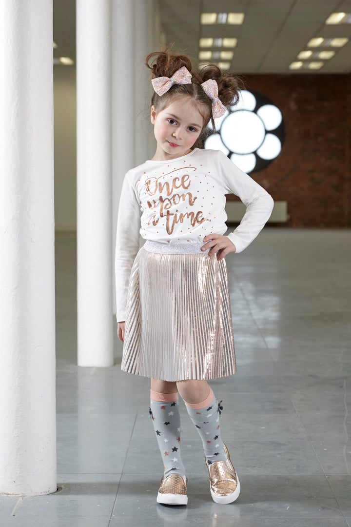 AW18 A*Dee Girls Tyla Once Upon A Time Rose Gold Top