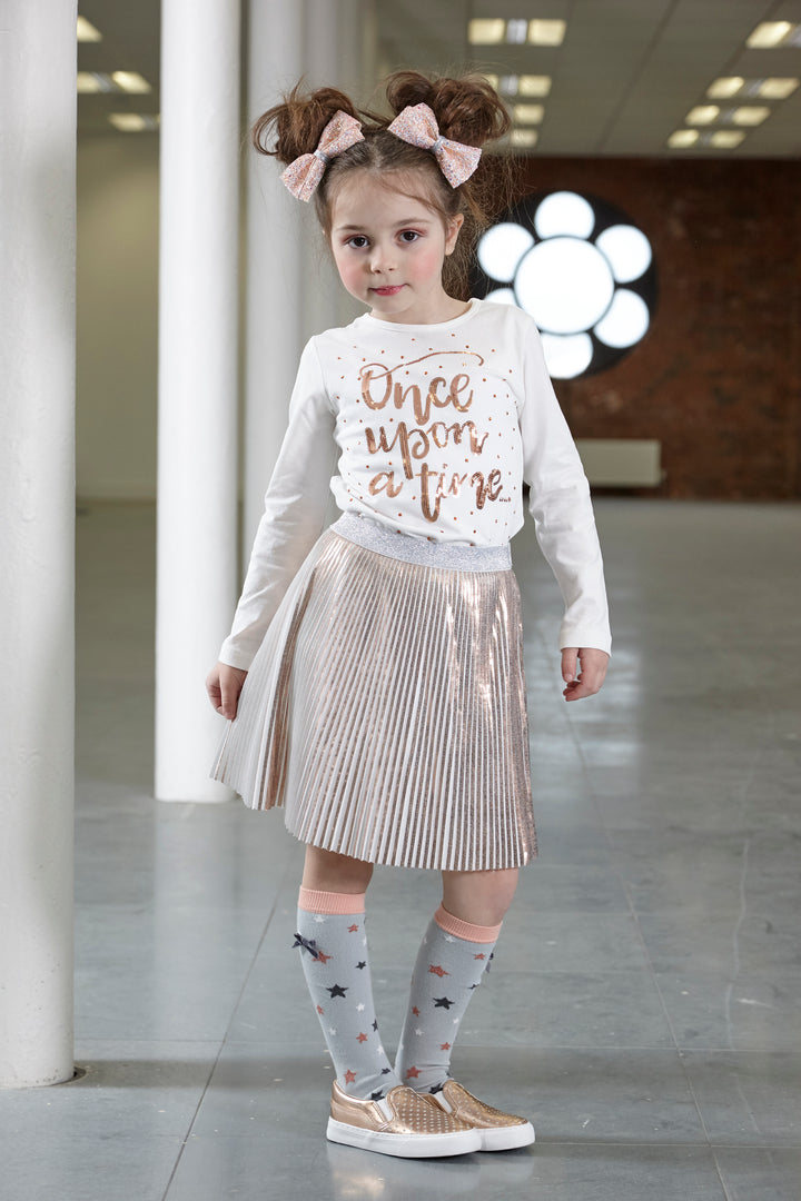 AW18 A*Dee Girls Tyla Once Upon A Time Rose Gold Top