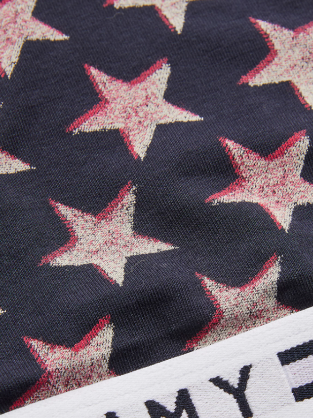 SS22 Tommy Hilfiger Girls Navy Blue Stars Bralette 2-Pack - Liquorice Kids