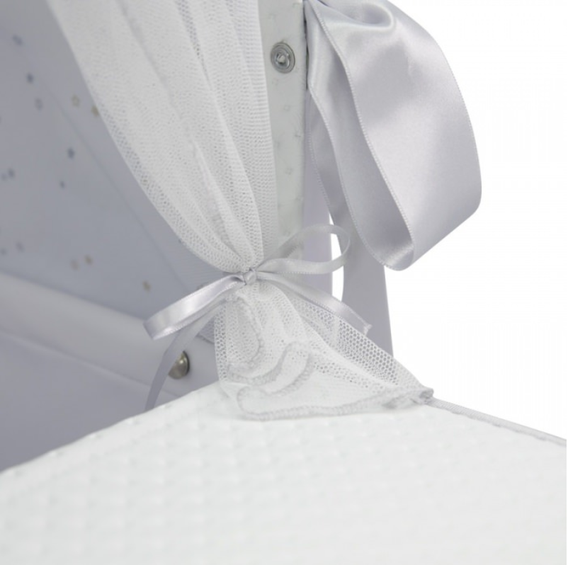Bebelux 'Sweet Pearl' White Doll's Pram & Bag