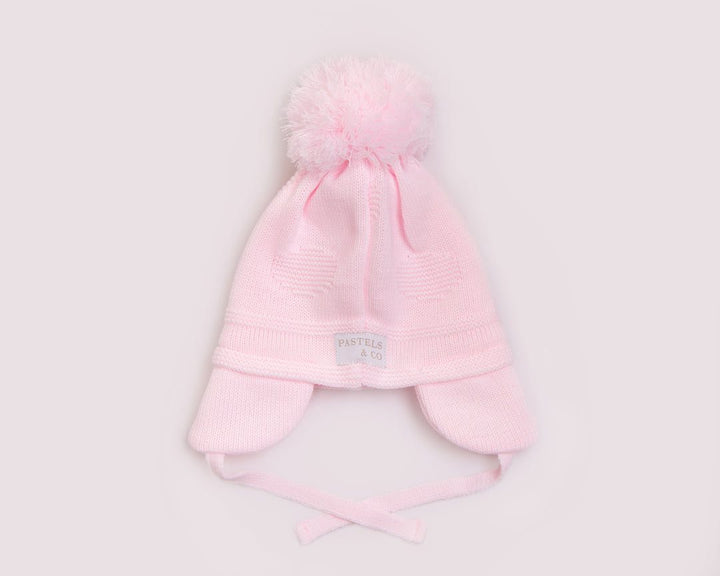 AW23 Pastels & Co Baby Kindred Pink Pom Pom Hat