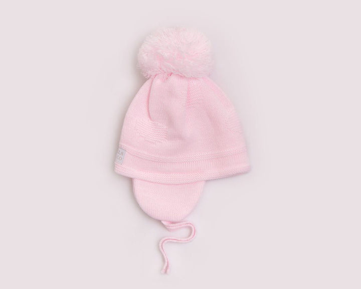 AW23 Pastels & Co Baby Kindred Pink Pom Pom Hat