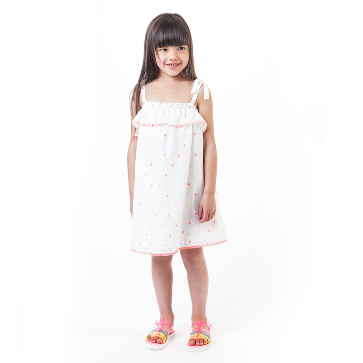 SS19 Billieblush Girls White Ruffle Dress
