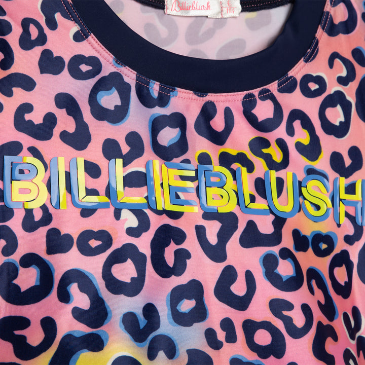 AW22 Billieblush Girls Leopard Print Sports Top