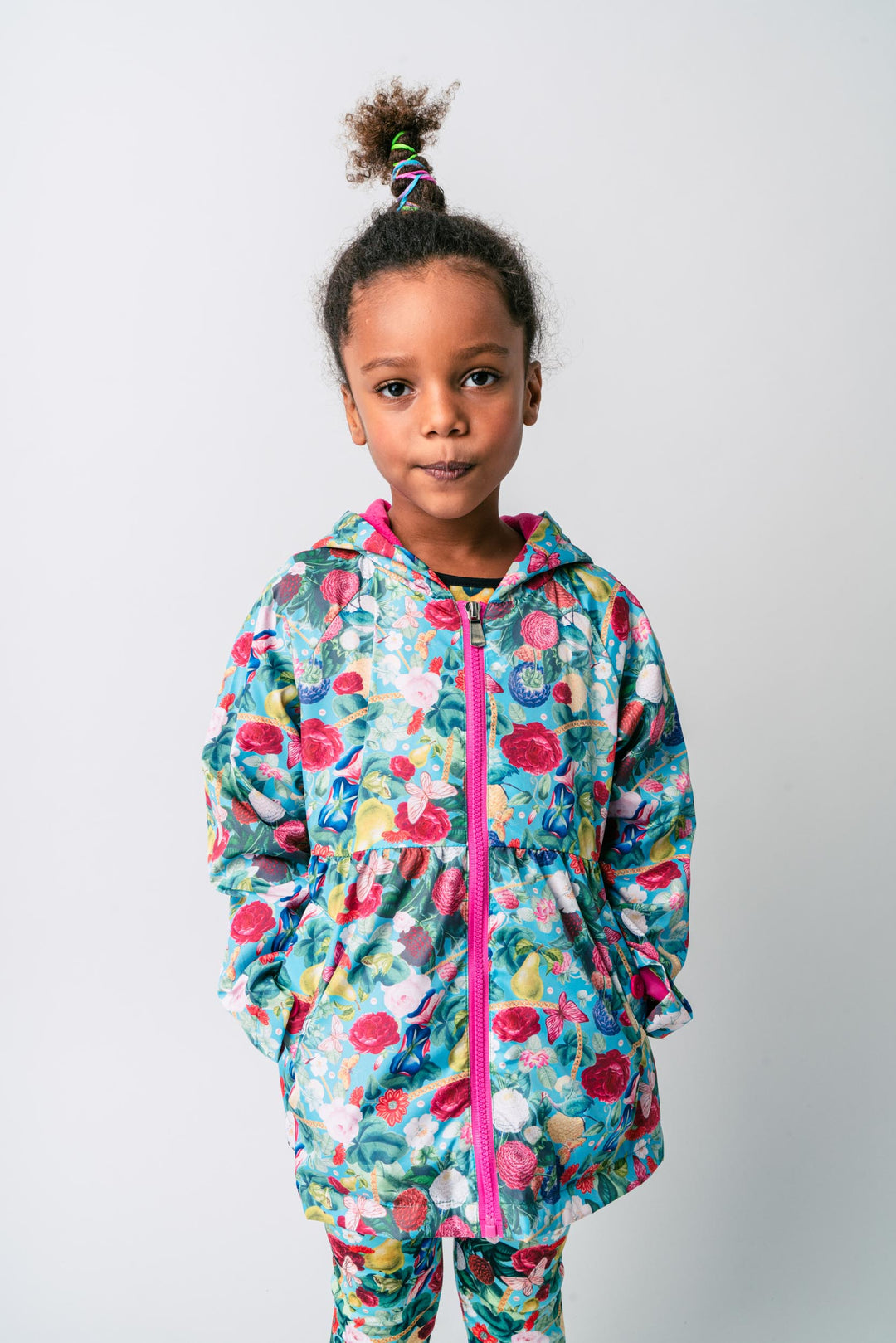 AW21 Rosalita Girls Weiser Flower Print Raincoat – Liquorice Kids