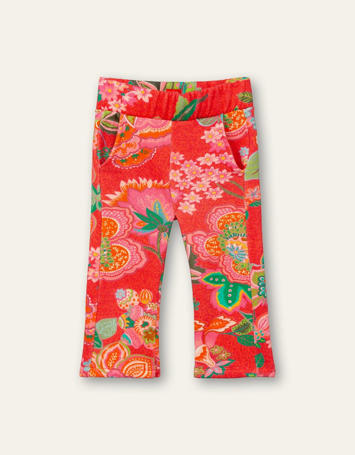 AW21 Oilily Girls Pina Red Vintage Flower Sweat Pants 20