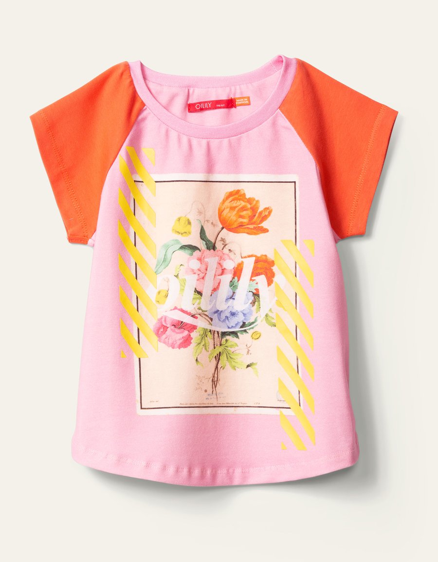 SS20 Oilily Girls Tram Pink Poezie T-Shirt