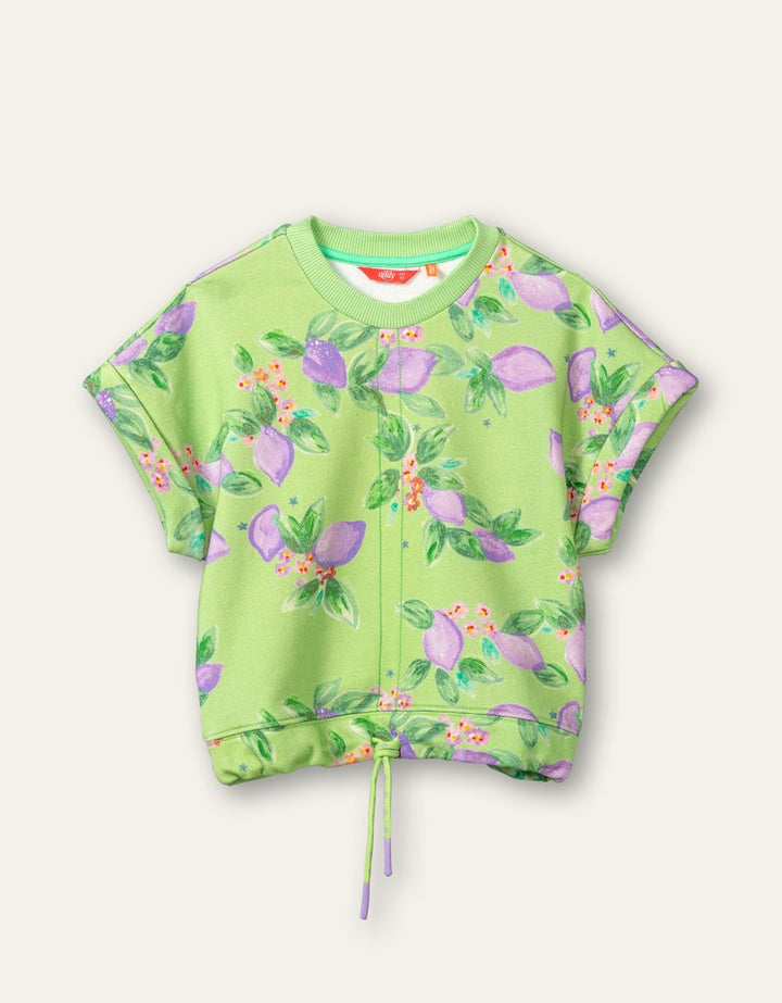 SS22 Oilily Girls Hello Sweater Limes 71