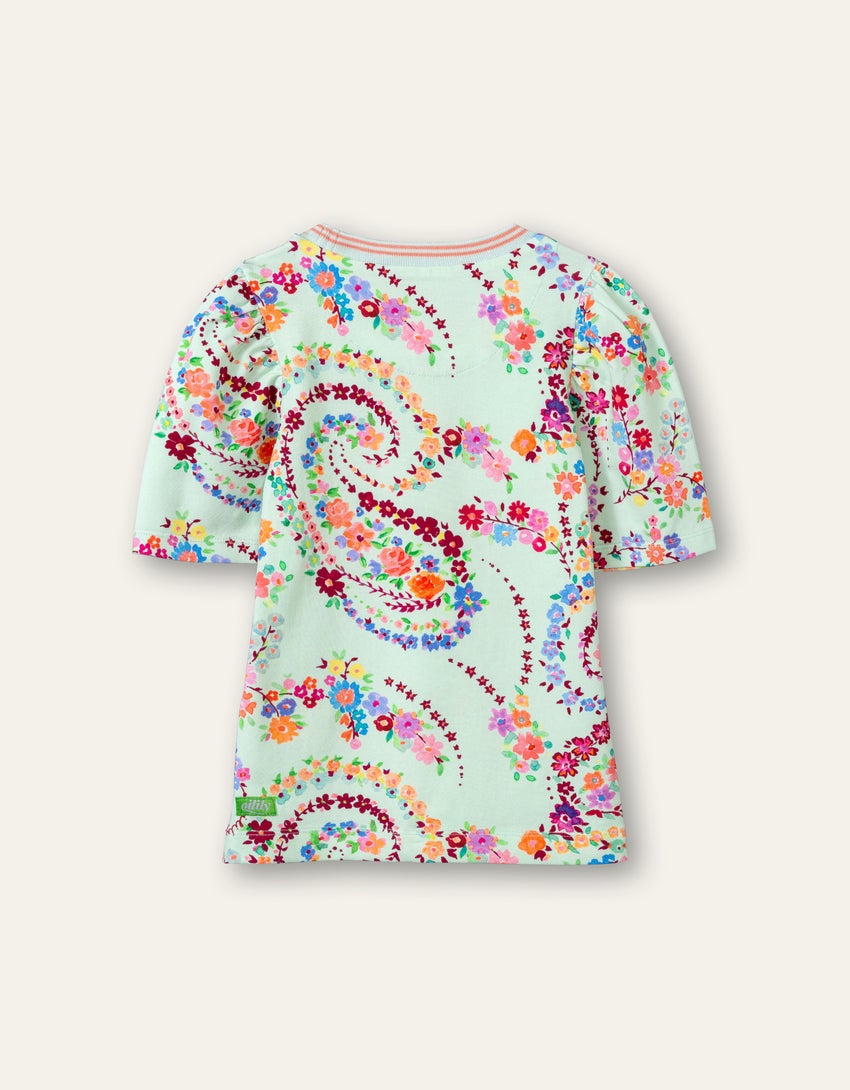 SS22 Oilily Girls Tuintje Aquarel Paisley T-Shirt 52