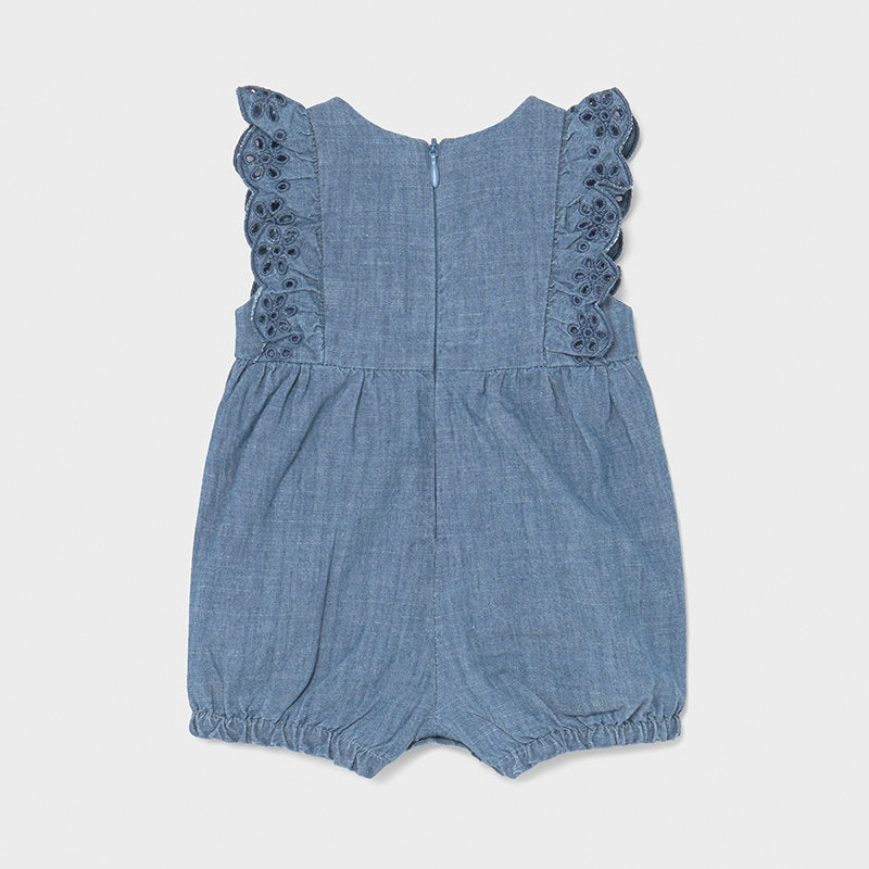Blue denim hot sale romper