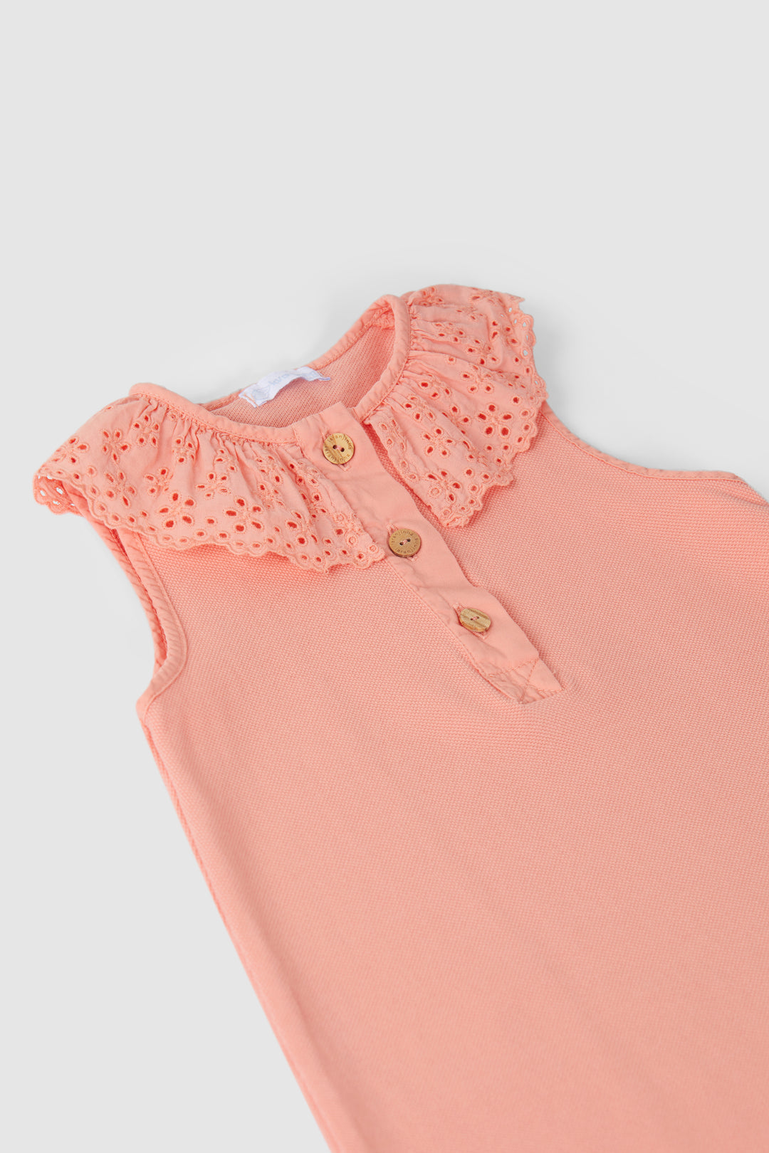 SS22 Laranjinha Girls Coral Dress V2907 - Liquorice Kids