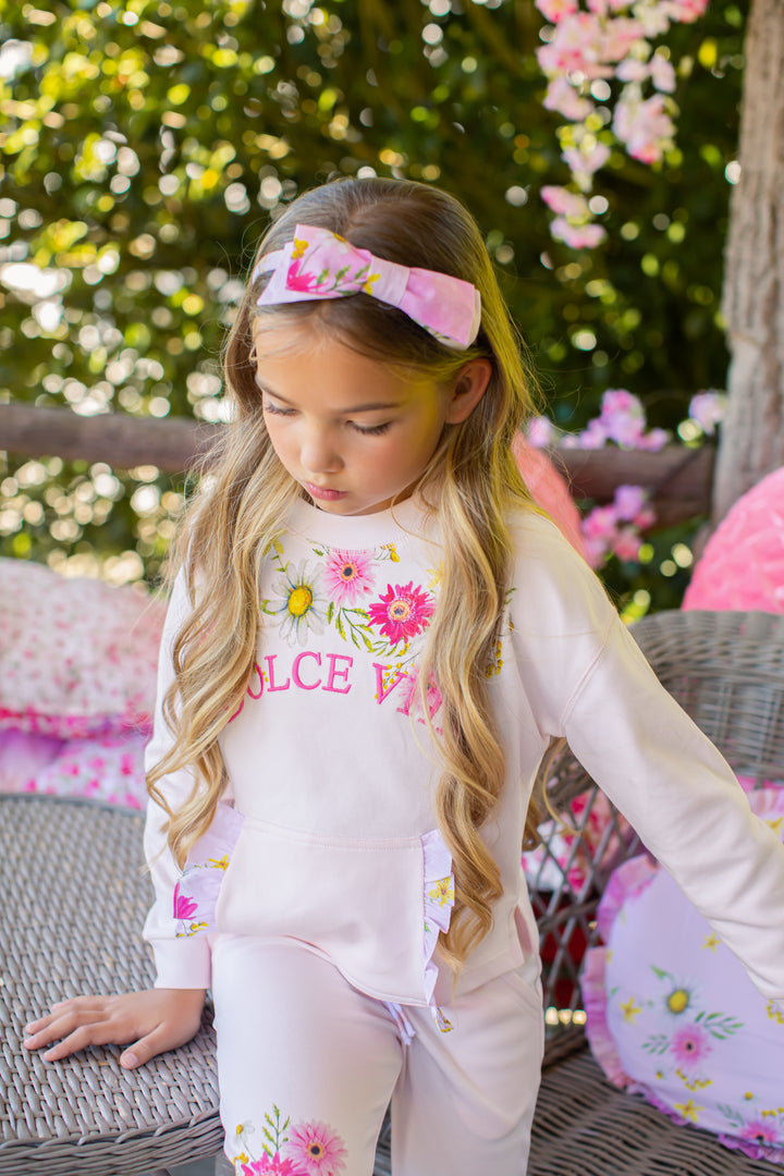 SS22 Patachou Girls Pink Tie-Dye Hairband